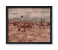 Poster Master Vintage Cowboy Poster - Retro Horse Riding Print - Wild West Art - Western Art - Cattle Art - Gift for Men & Women