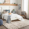 Livabliss Hapsburg Moroccan Shag Area Rug, 67 x 96, Beige
