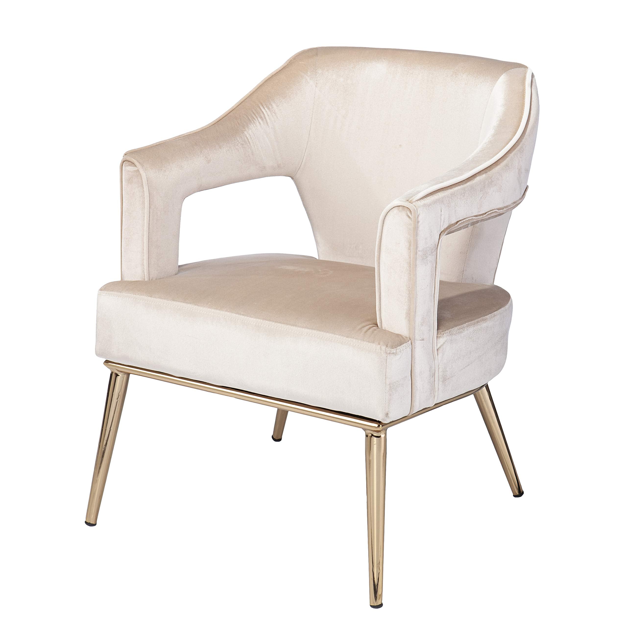 SEI Furniture Eldermain Upholstered Accent Chair, Beige