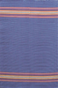 Mad Mats Traditional Outdoor Rug, Reversible Plastic Mat (4' X 6', Serape - Dark Blue)