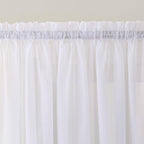 No. 918 Emily Sheer Voile Rod Pocket Door Sidelight Curtain Panel, 28'' X 72'', White