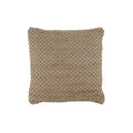 Benjara 20 x 20 Handwoven Jute Pillow with Texture Details, Set of 4, Brown