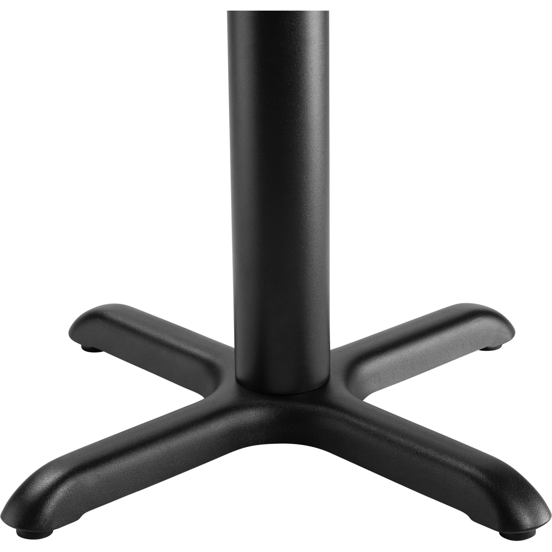 National Public Seating Nps 36' Round Cafe Table With X Base, 30' Height, Particleboard Core/T-Mold, Mahogany Top, Black Frame