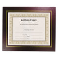 8.5' x 11' Leather Grain Certificate Frame Two Pack, Burgundy