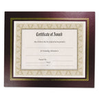 8.5' x 11' Leather Grain Certificate Frame Two Pack, Burgundy