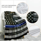 Jekeno Police Officers Prayer Blanket Gifts For Men Kids Boys Home Bedroom Living Room Decor Soft Cozy Lightweight Plush Throw B