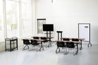Safco Products 8912BL Mobile Lectern with Stoarge, Ideal for Office and Classroom Presentations, 4 Locking Wheels, Black