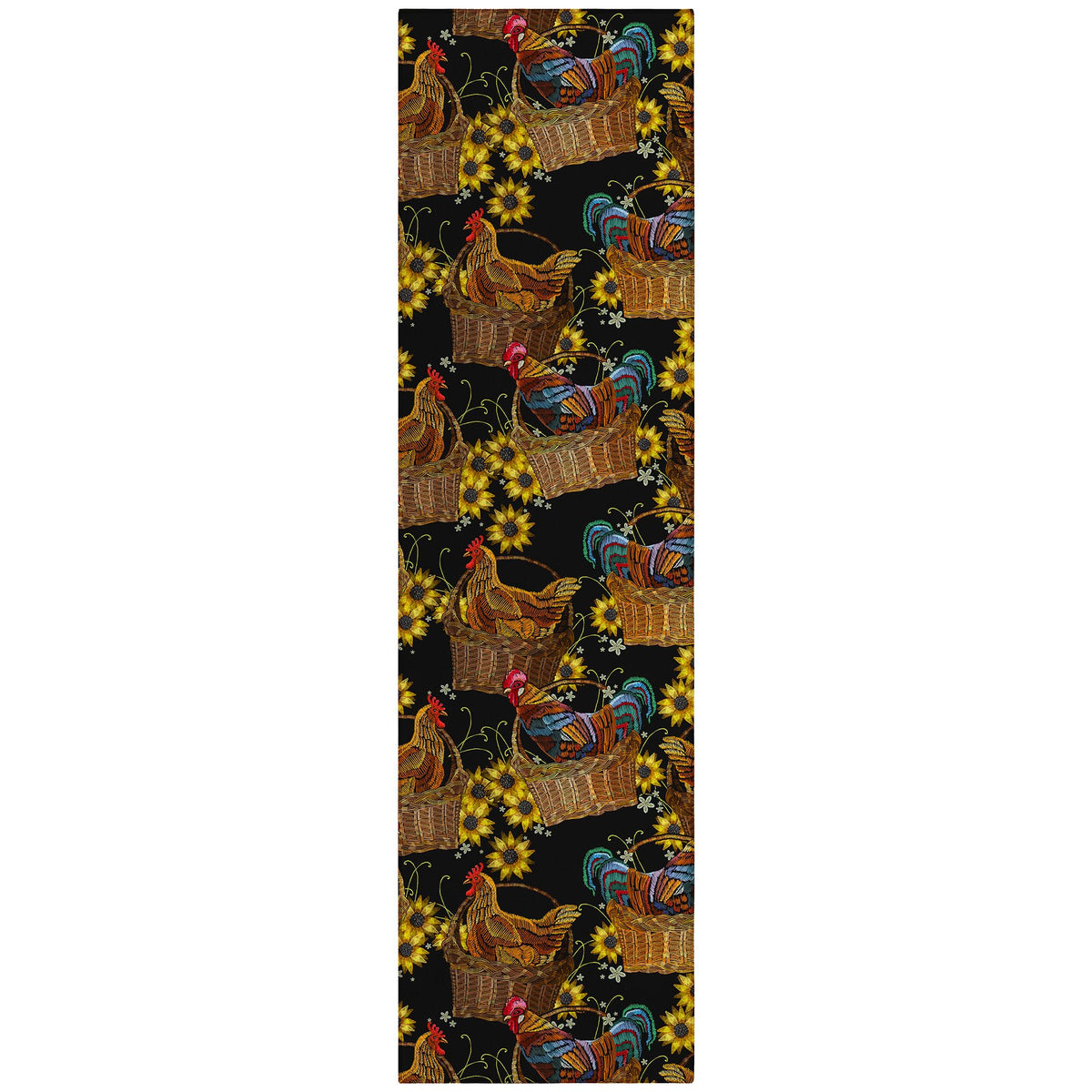 Dalyn Rugs Kendall Ke2 Black 2'3&quot; X 7'6&quot; Indoor Outdoor Runner Rug, Easy Clean, Machine Washable, Non Shedding, Hallway, Entry, Kitchen, Patio Rug