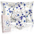 Miss Adola 2 Pack Mulberry Silk Pillow Case For Hair And Skin 19 Momme Standard 26'X20' Blue Daisy Silk Pillowcase Soft Smooth