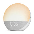 Sunrise Alarm Clock White Noise Machine: Natural Wake Up Light - Dimmable Clock with Bluetooth Speaker for Bedroom - 25 Sleep So