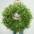 JDKPK 26 Inch Large Boxwoods Wreaths for Front Door Artificial Green Eucalyptus Leaves Greenery Indoor Outdoor Wreath Home Decor