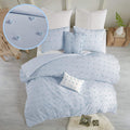 Urban Habitat Cotton Comforter Set - Jacquard Tufts Pompom Design All Season Bedding, Matching Shams, Decorative Pillows, Kingca