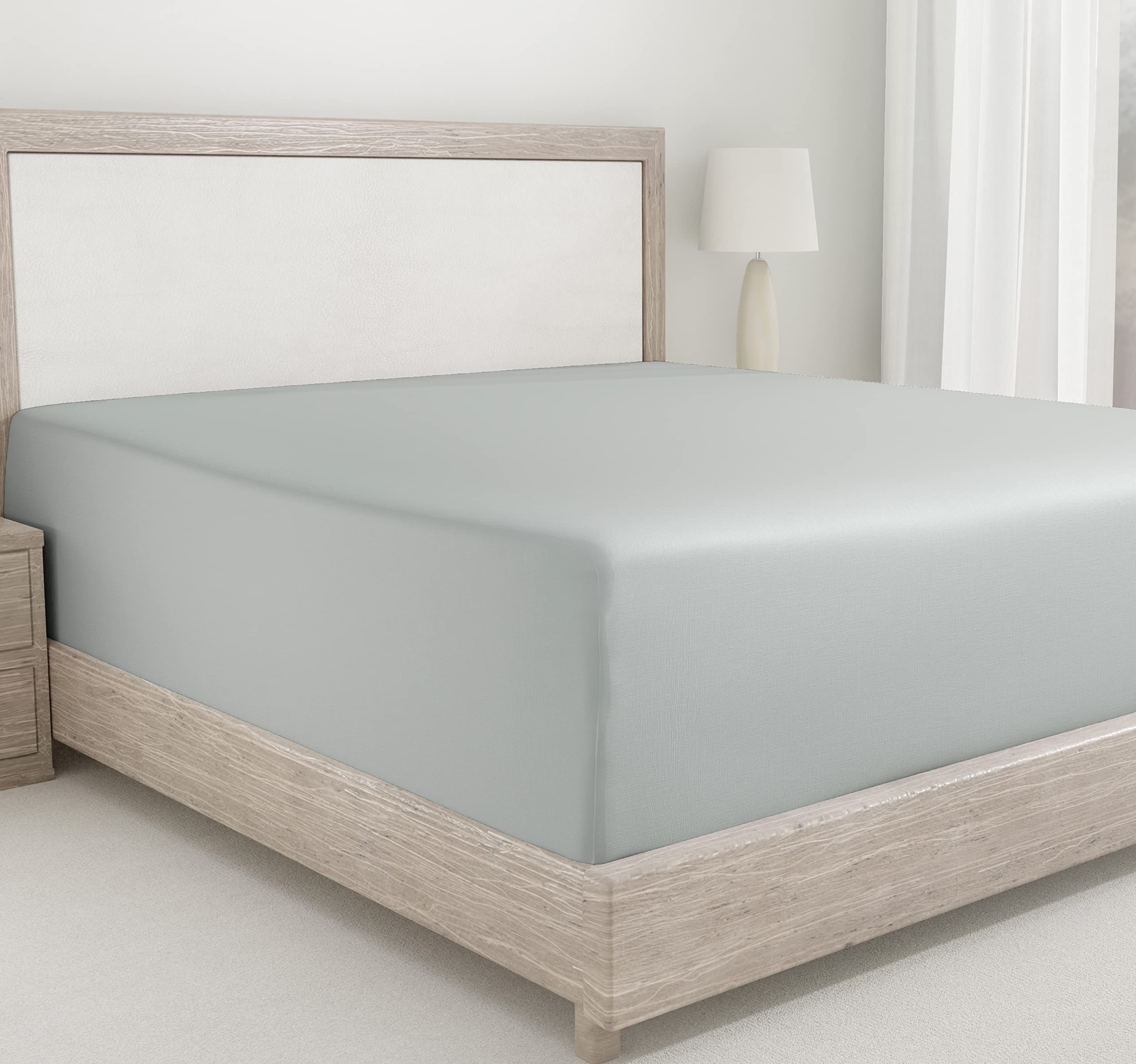 California Design Den King Size Fitted Sheets, Deep Pocket Soft 400 Thread Count 100% Cotton, No Pop-Off Elastic, Durable Sateen