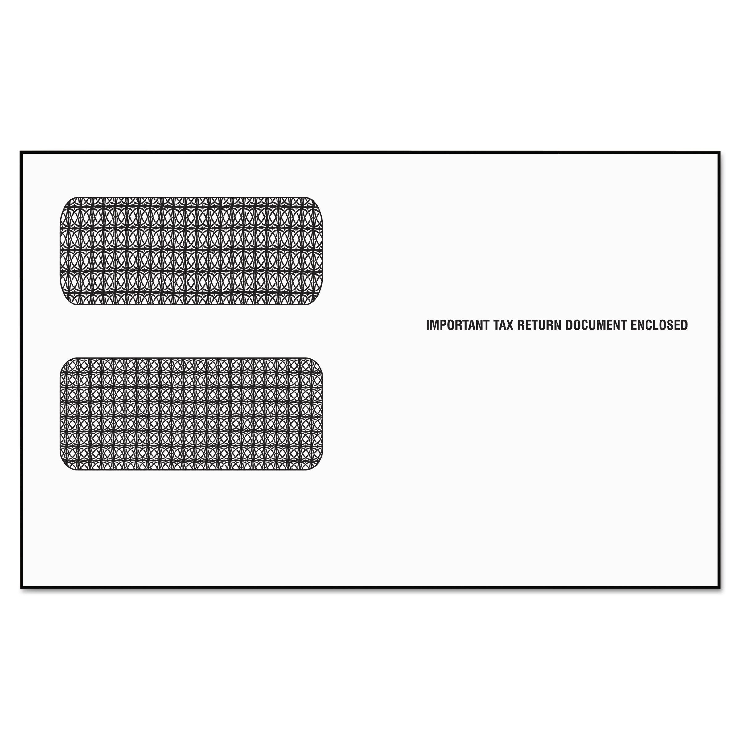 Tops 2222Es Double Window Tax Form Envelope/1099R/Misc Forms, Self-Seal, 9 X 5 5/8 (Pack Of 24)
