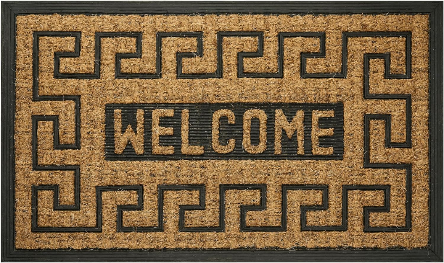 Front Door Mat For Outdoor Entrance - 18 Inch Length, 30 Inch Width (Welcome Key) - Welcome Mat - Waterproof Doormat Rugs For Fr