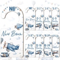 CORNER LACE Baby Closet Dividers 8PCS, Airplane Themed Wooden Double-Sided Clothes Size Hanger/Organizer from Newborn to Toddler