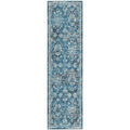 Marbella MB4 Blue Traditional Rug Runner 2 3 X 12