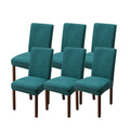 Genina Chair Covers For Dining Room Chair Covers Dining Chair Slipcovers Stretch Kitchen Parsons Chair Covers (Teal, 6 Pcs)