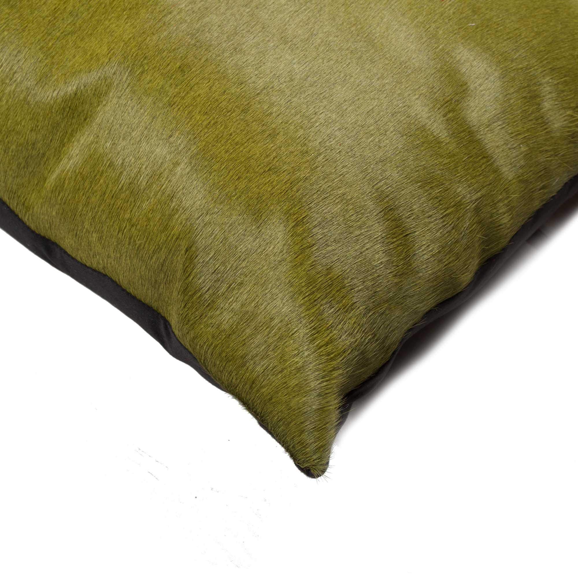 HomeRoots Decor 18' X 18' X 5' Verde Cowhide Pillow