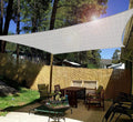 Windscreen4Less Sun Shade Sail Gray 12' X 23' Rectangle Patio Permeable Fabric Uv Block Outdoor Covering Canopy Perfect For Back