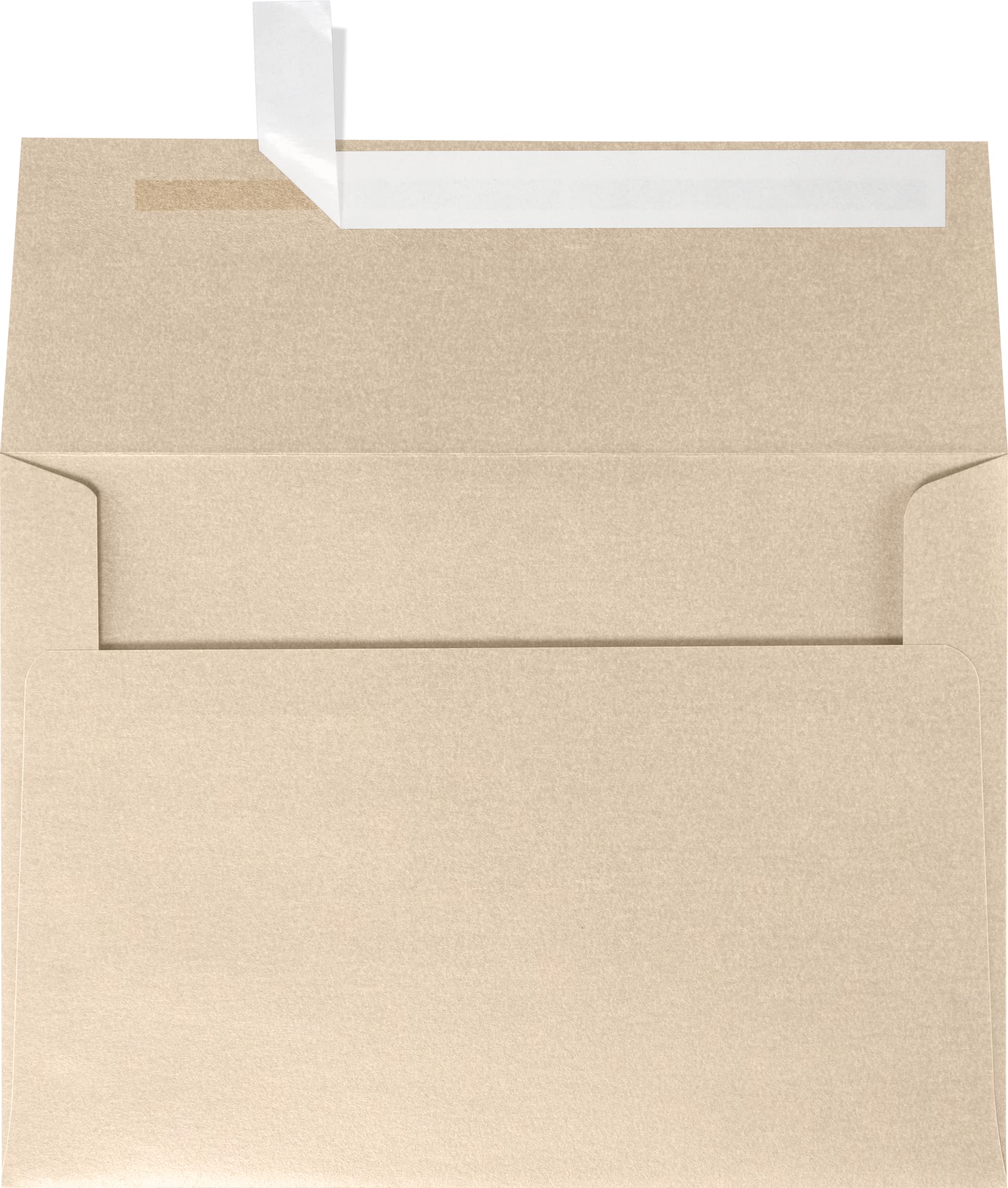 Luxpaper A7 Invitation Envelopes | Peel & Press | 5 1/4' X 7 1/4' | Taupe Metallic | 80Lb. Text | 50 Qty