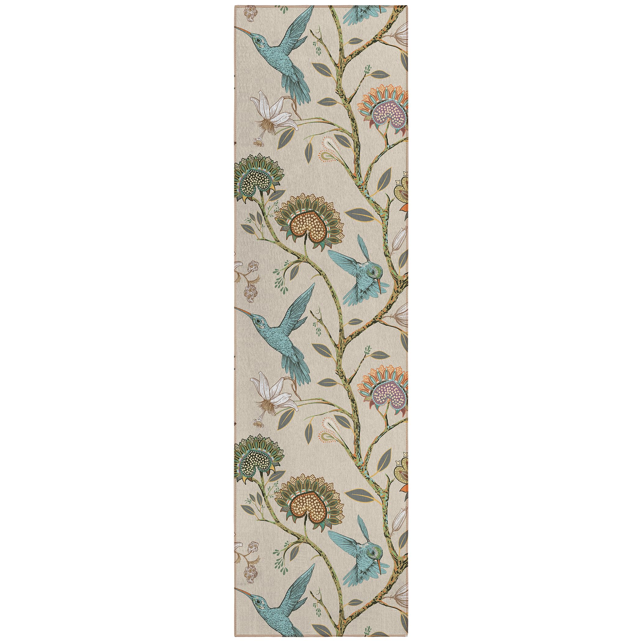 Dalyn Rugs Kendall Ke19 Beige 2'3" X 7'6" Indoor Outdoor Runner Rug, Easy Clean, Machine Washable, Non Shedding, Hallway, Entry, Kitchen, Patio Rug