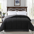 Cosybay Down Alternative Comforter (Blackgrey, Cal-King) - All Season Soft Quilted California King Size Bed Comforter - Duvet In