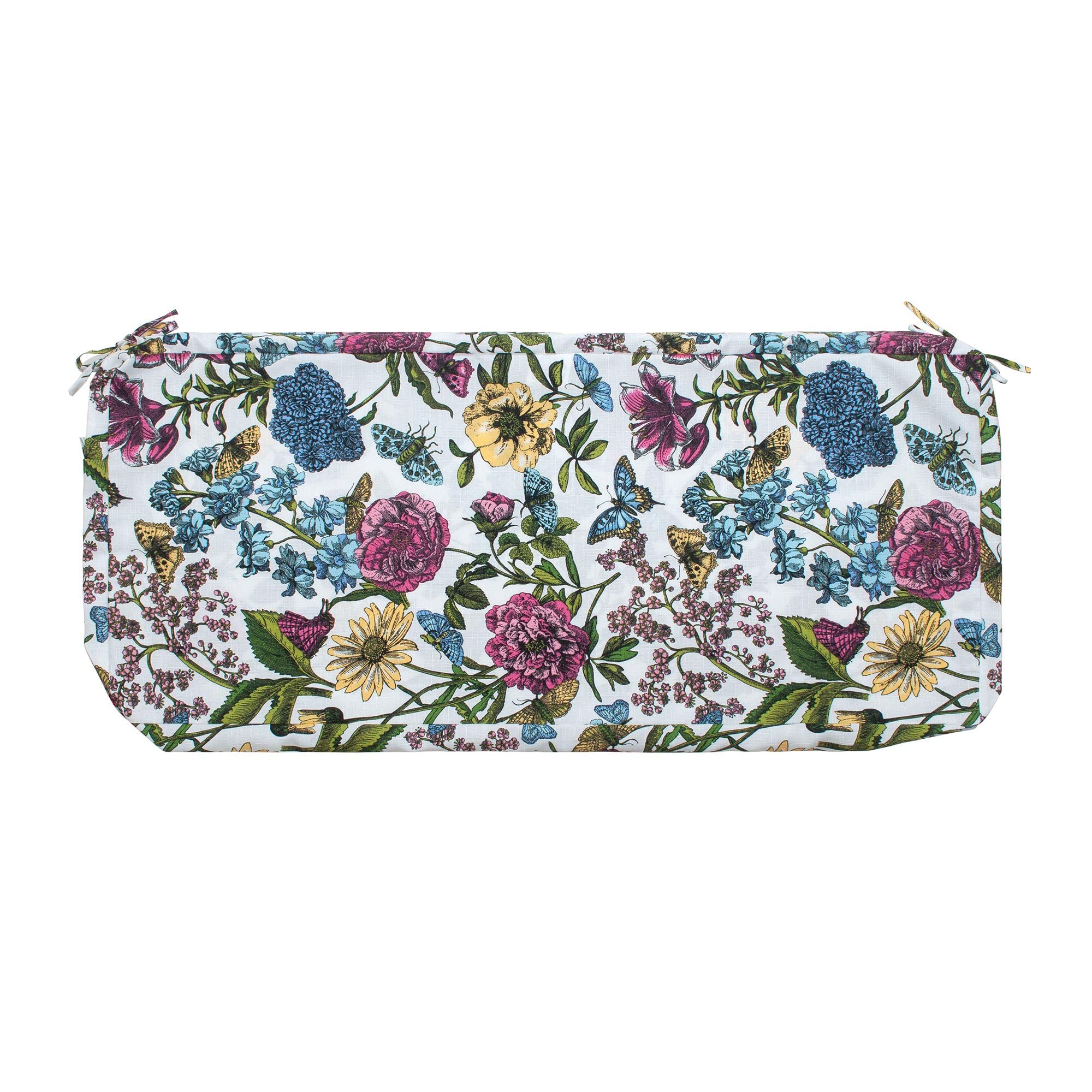 Funhome Outdoor Bench Cushion Cover 42 X18 X 3 Inch,Waterproof Cover With Zipper&Ties,Fade-Resistant Slipcover,Patio Porch Swing