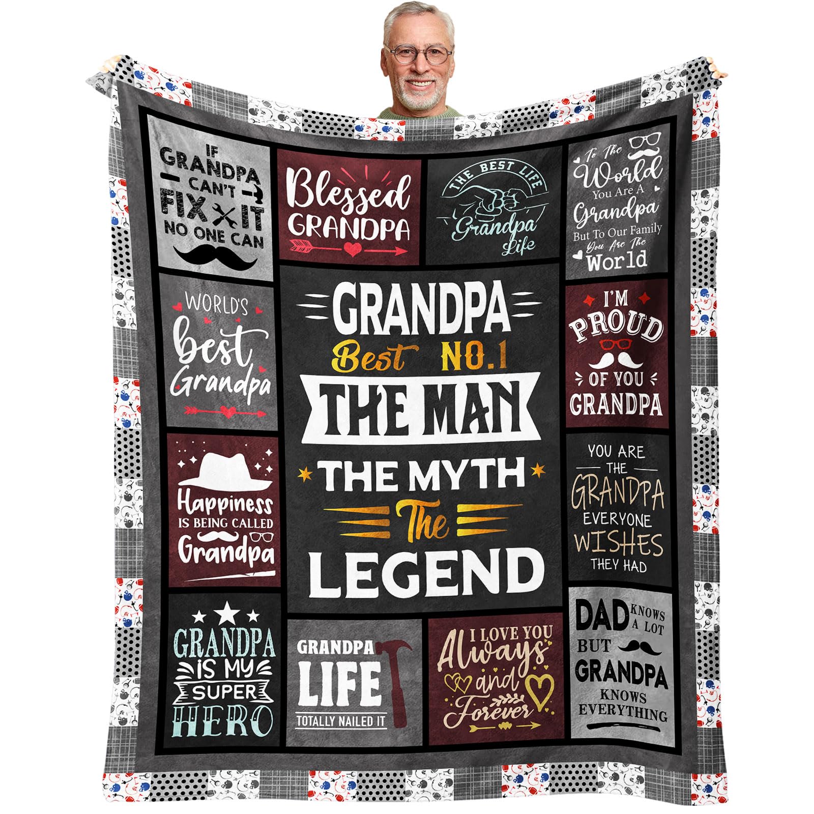 Grandpa Gifts - Grandpa Birthday Gifts - Gift For Grandpa - Bset Grandpa Gifts From Granddaughter, Grandson - Grandfather Gift F