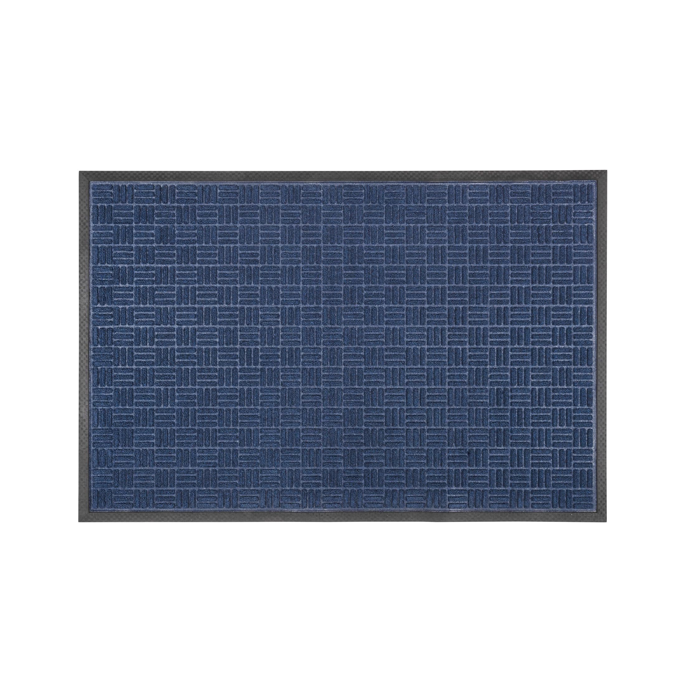 Floortex® Doortex® Ribmat Entrance Mat, Blue - 24&quot; X 36&quot;