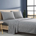 Wrangler - Twin Sheet Set, Silky & Lightweight Bedding Set, Western Luxurious Bedding Set, Yellowstone Inspired, Oeko-Tex Certified (Steer Skulls Grey, Twin)