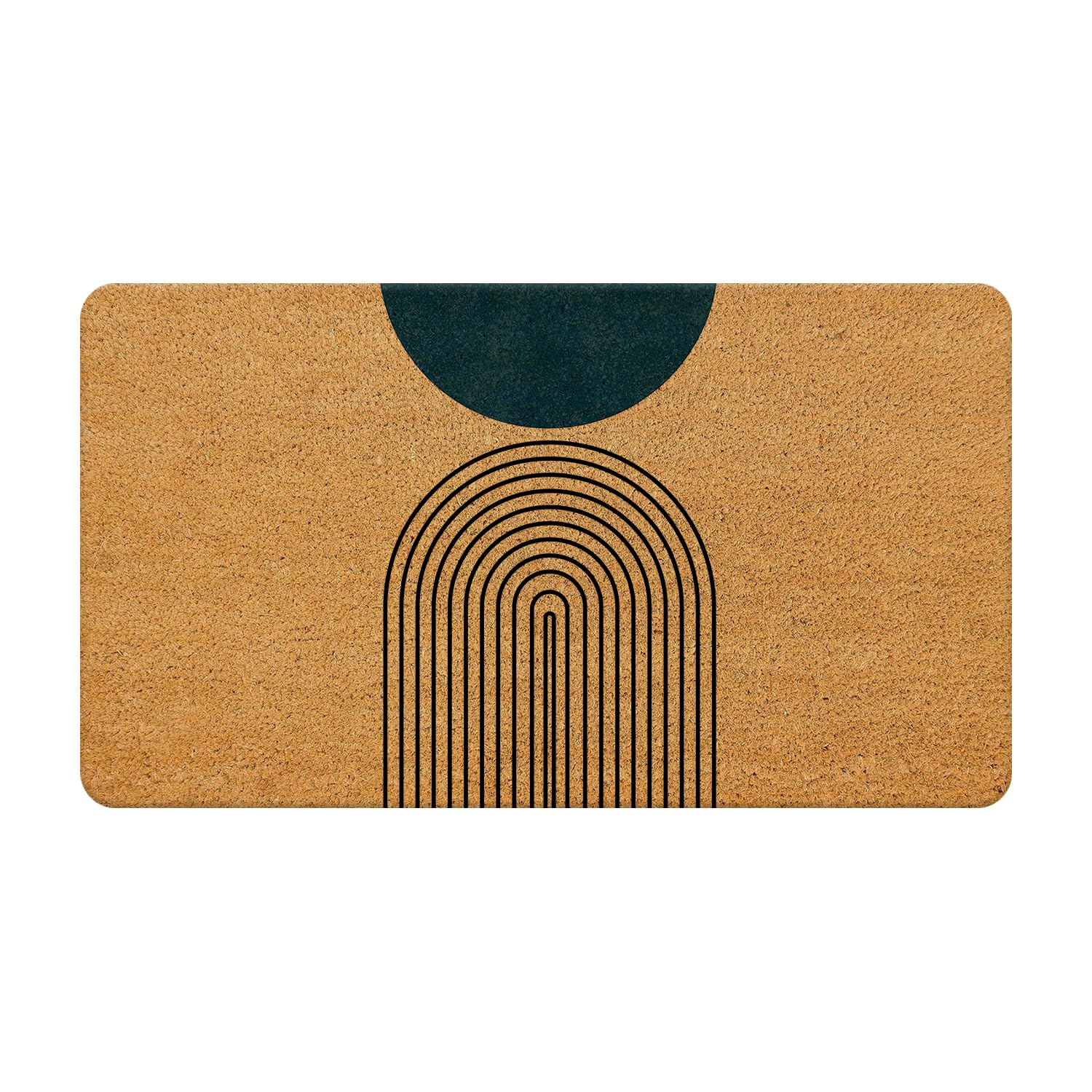 Nogrit Modern Minimalist Boho Coir Doormat For Outdoor Entrance, Boho Front Door Mats Outdoor, Boho Welcome Mat, Boho Door Mat O