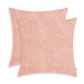 Calitime Pack Of 2 Cozy Throw Pillow Covers Cases For Couch Sofa Home Decoration Solid Dyed Soft Chenille 18 X 18 Inches Dusty P