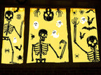 Halloween Window Clings Scary Halloween Window Decorations 3D Skeleton Window Cling Halloween Window Stickers Skeleton Halloween