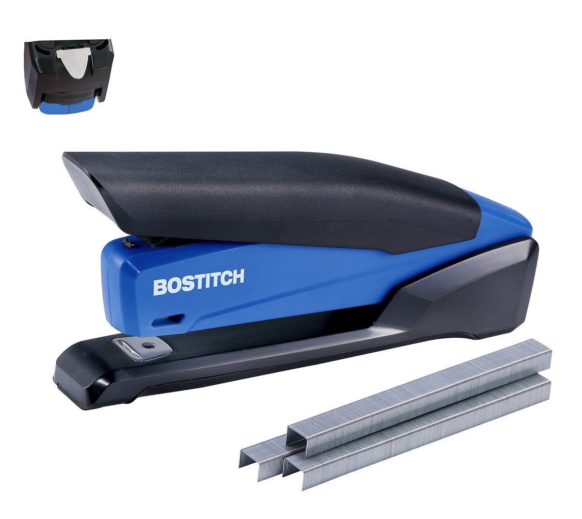 Bostitch Office Executive 3 In 1 Stapler, Includes 210 Staples And Integrated Staple Remover, One Finger Stapling, No Effort, 20