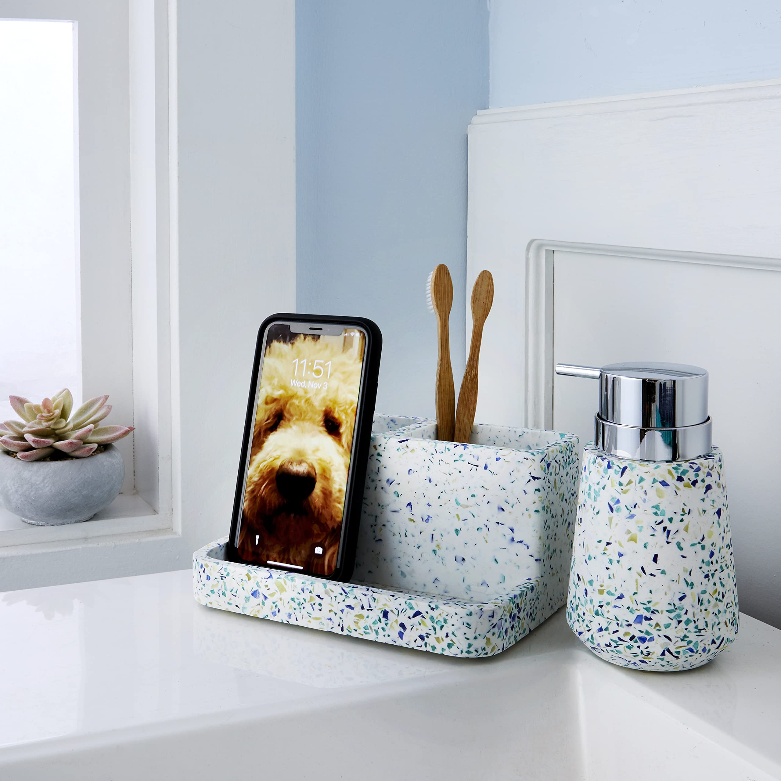 Skl Home Speckled Terrazzo Lotion/Soap Dispenser