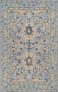 Momeni Rugs Tangier Collection Area Rug, 23 Inch  X 80 Inch , Blue