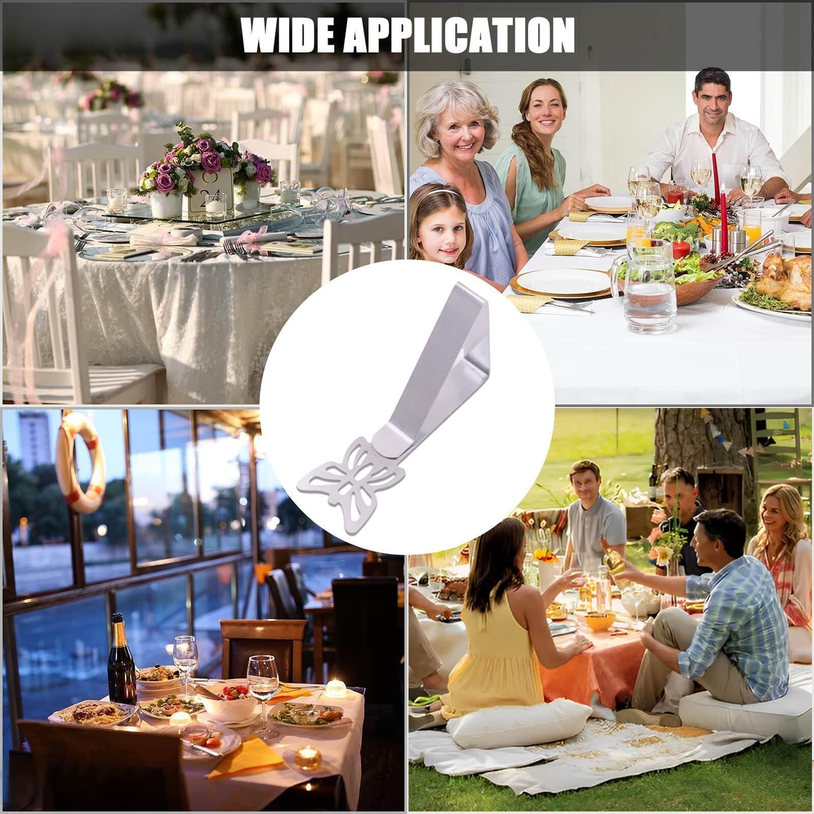Cunglin Tablecloth Clips For Outdoor Thick Tables 10 Pack, Butterfly Picnic Table Cloth Holder Clip Indoor, Heavy Duty Stainless