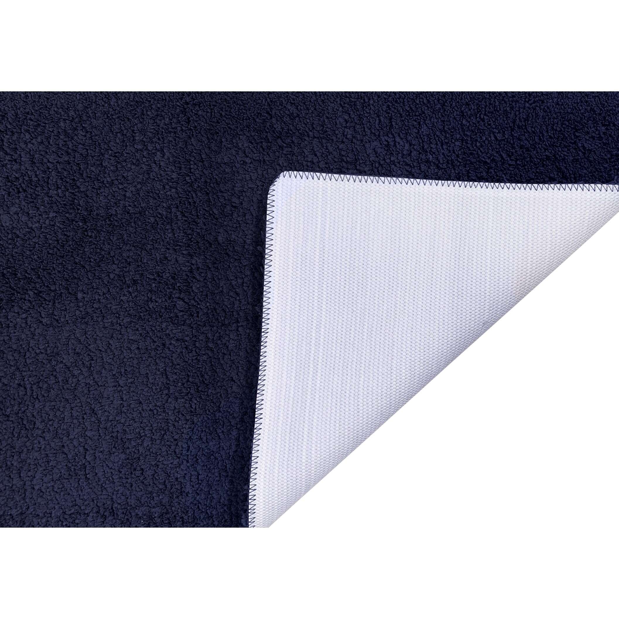 Better Trends Micro Collection Bath Mats - Soft Rug, Plush Rug, Absorbent Bath Mat, Tufted Rug, 100% Polyester Rug For Bathroom Floor, Shower & Sink - 24' X 40' Rug, Navy