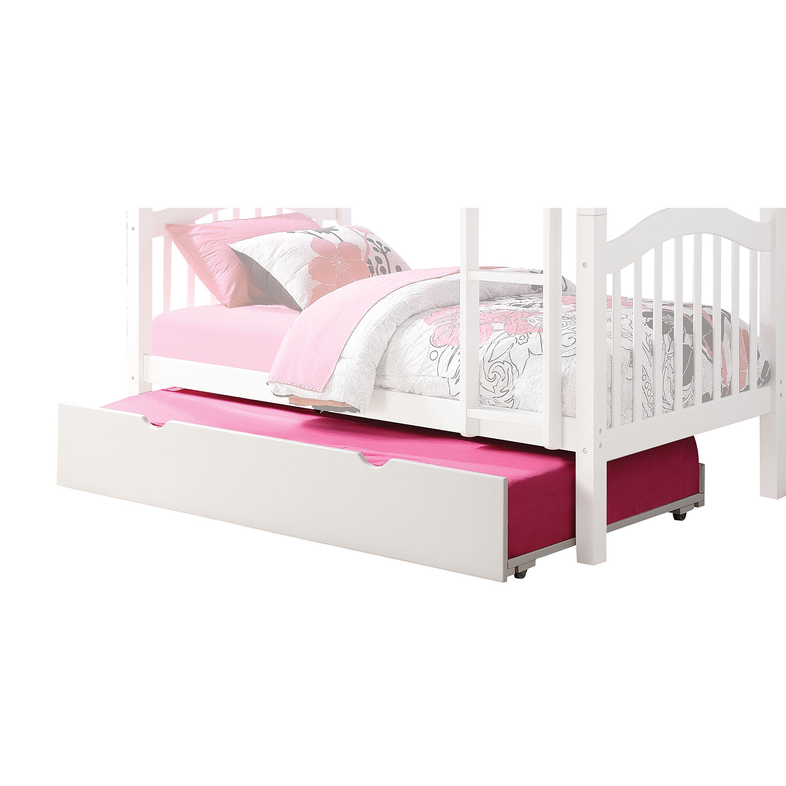 Benjara Twin Size Wooden Trundle - Thumbnail 2