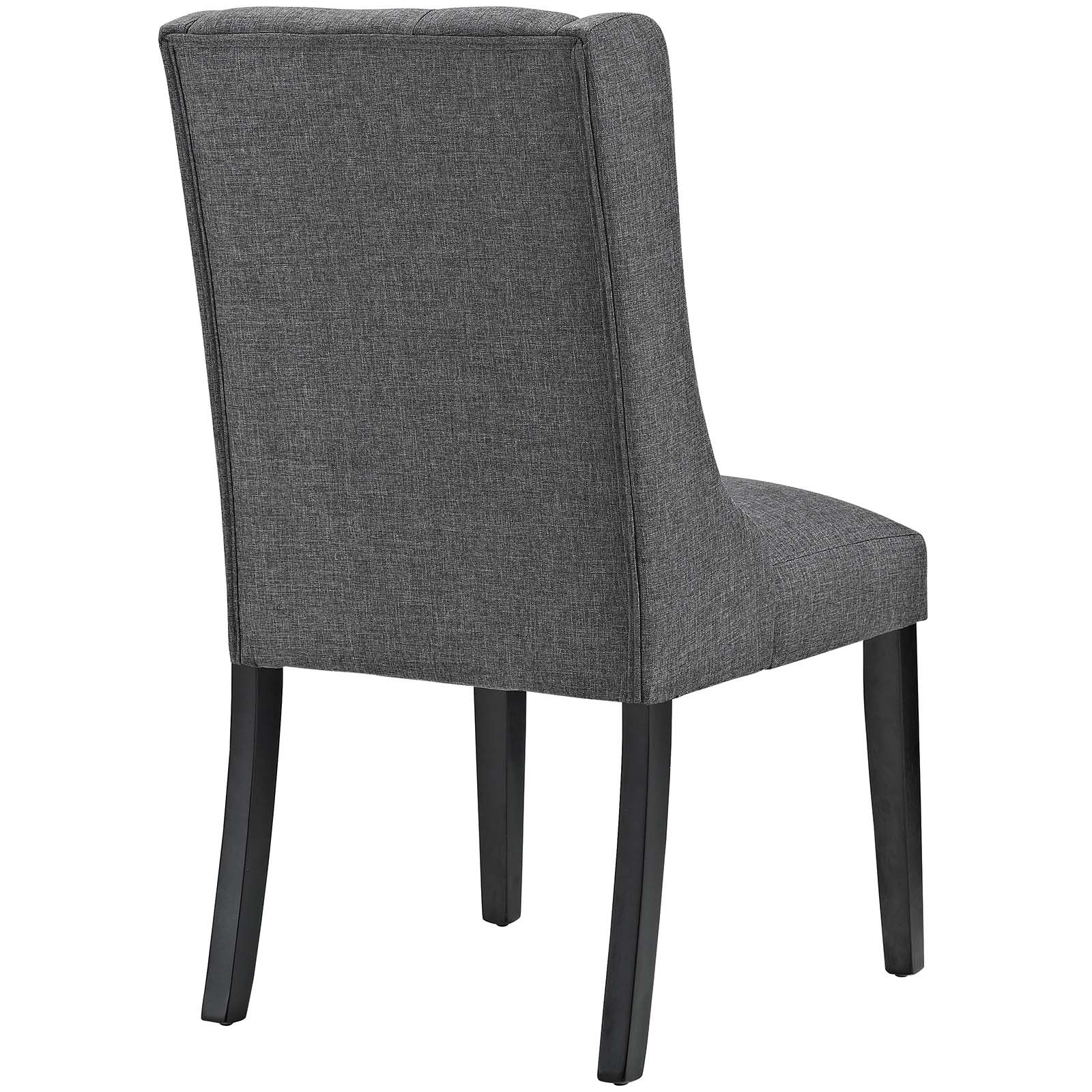 Modway Baronet Modern Tufted Upholstered Fabric Parsons Kitchen And Dining Room Chair In Gray