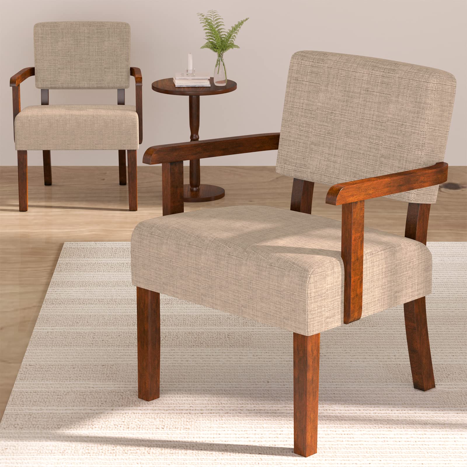 Fagaga Accent Chair, Cat-Scratch Velvet Living Room Chairs Oversize With Soft Seat And Armrests For Dinning Room Bedroom Reading