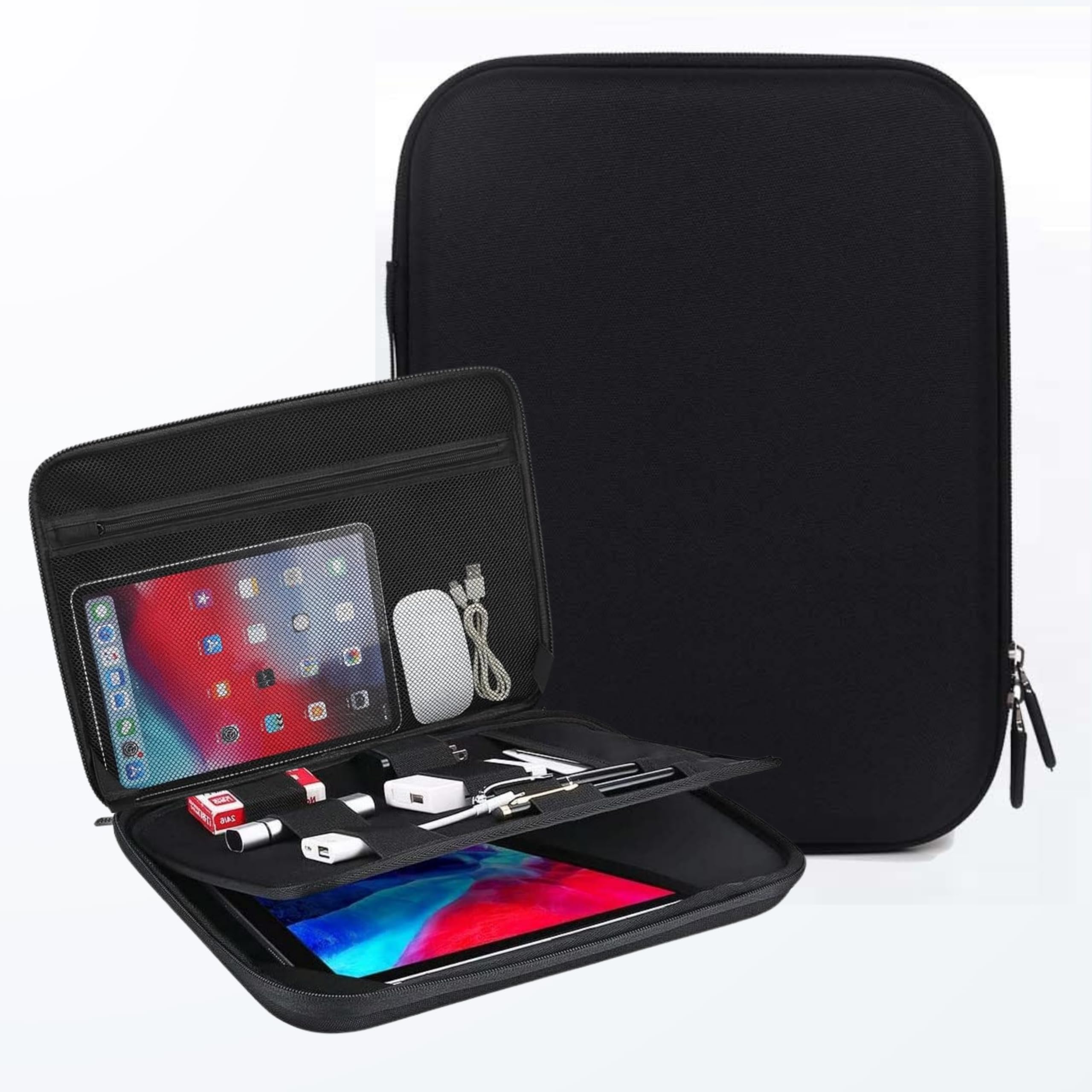 Ofixo Organizer Bag Holder For Ipad, Pencil, Cable, A5 Note, Business Storage Padfolio With Tablet Sleeve, Portfolio Case For 20