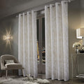 Always4U 100% Blackout Soft Velvet Curtains For Bedroom Living Room Thermal Energy Saving 63 Inches Long Luxury Gold Foil Print