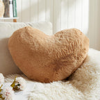 EastTree Heart Pillows, Khaki Heart Shaped Pillows, Ultra Soft Extra-Large Fluffy Pillows, Love Throw Pillows Gifts, Women Girls
