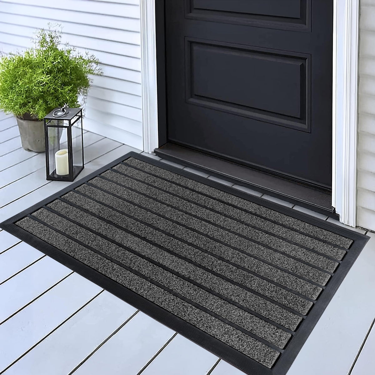 Ubdyo Extra Durable Door Mat - Dirt Trapping Outdoor Welcome Mats - Non-Slip Outdoor Door Mats - Low Profile Fall Doormat - Indo