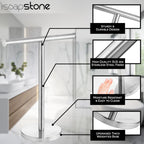 Isoapstone Luxury Hand Towel Holder Stand With Heavy Base, Sus 304 Stainless Steel Towel Rack, T-Shape, Freestanding Towel Stand
