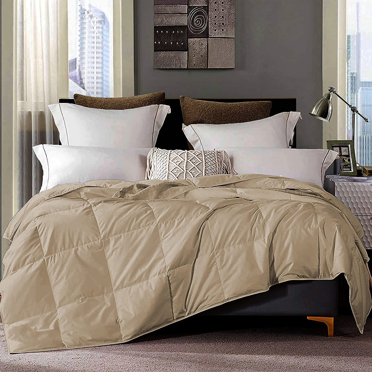 YRM Beddings 180 GSM Microfiber Lightweight Soft & Fluffy Comforter King Size Bed (92 x 106)  All Weather Comforter |AC Comf