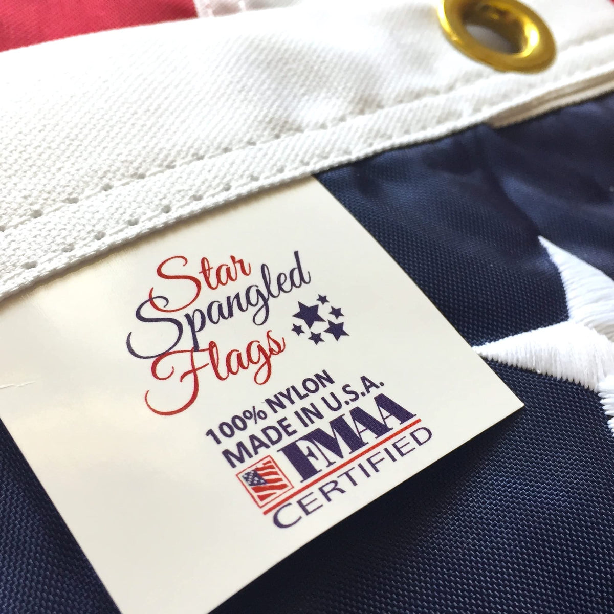 American Flag 4X6-100% Made In Usa Using Tough, Long Lasting Nylon Built For Outdoor Use, Featuring Embroidered Stars And Sewn S