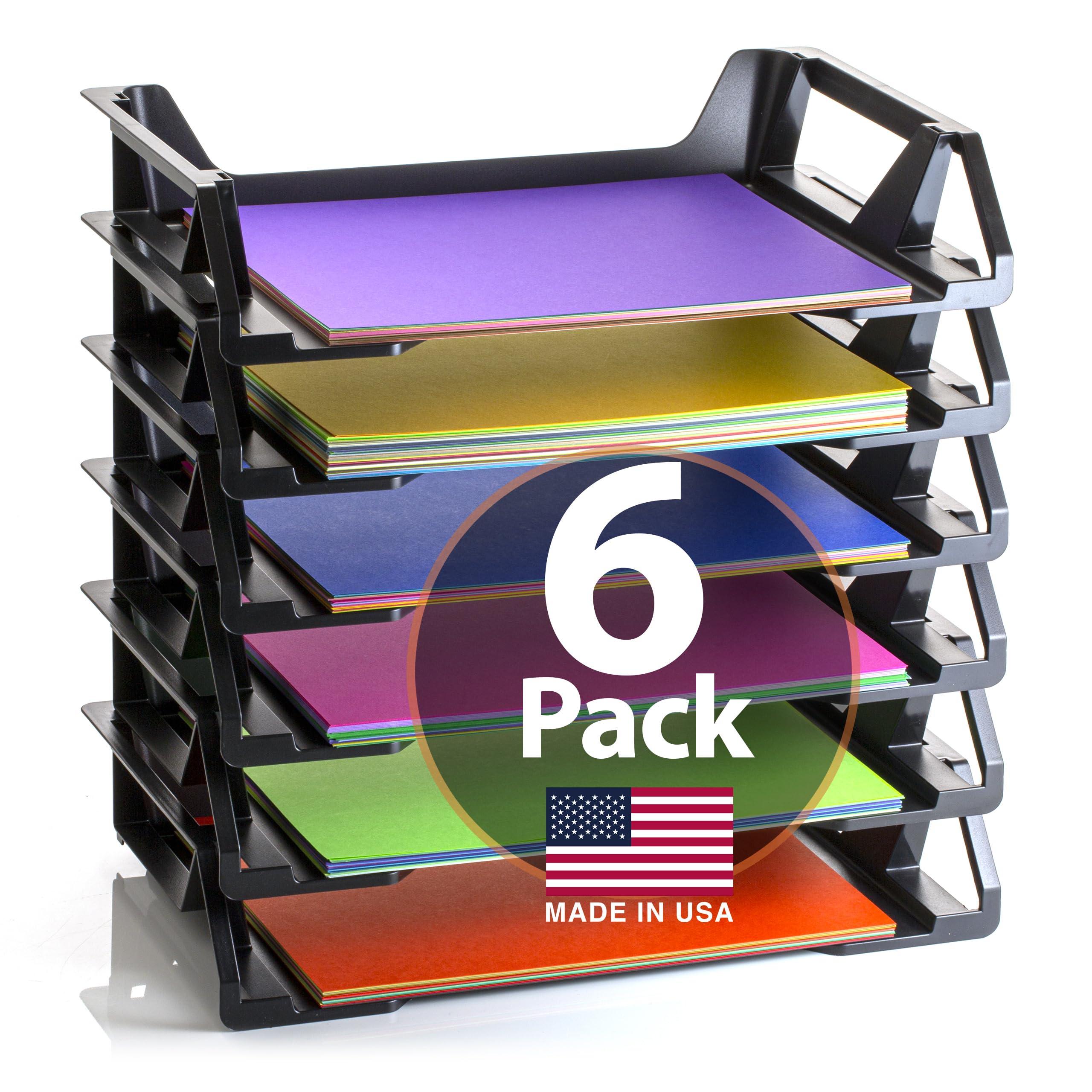 Officemate Recycled Desk Tray, Side Load, 15 1/8 X 8 7/8 X 15, Letter/A4, 6/Pk (26212)